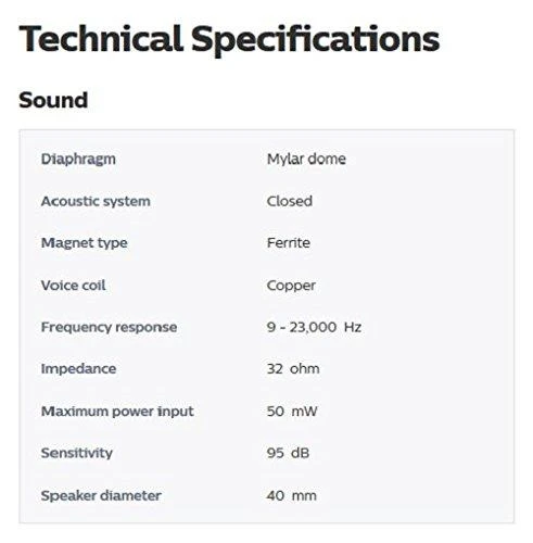 PHILIPS SHP2500/10 Ausinės