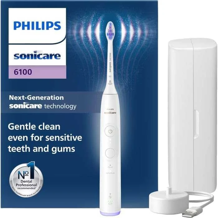 Philips Sonicare 6100 dantų šepetėlis su priedais
