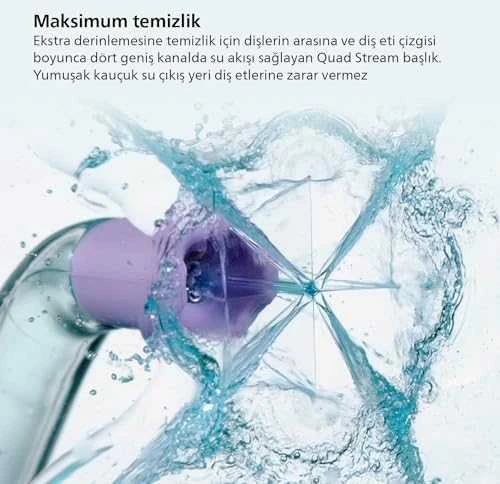 Philips Sonicare F3 Quad Stream nozzle Burnos irigatoriaus antgalis HX3062/00