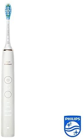 Philips DiamondClean Elektrinis dantų šepetėlis HX9911/94 Įkraunamas, Suaugusiems, Šepetėlių skaičius galvutės įeina 1, Number of teeth brushing modes 4, Sonic technology, Baltas
