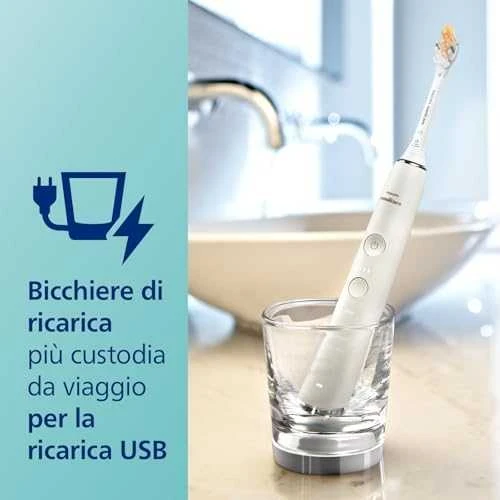 Philips Sonicare DiamondClean Smart 9400 „Sonic“, elektrinis dantų šepetėlis su programėle HX9917/88