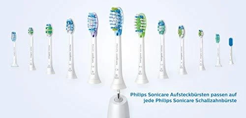4 dalių šepetėlių galvučių pakuotė Philips Sonicare Optimal White HX6064/11, Juodos