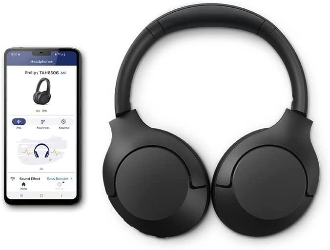 Belaidės ausinės Philips TAH8506BK/00, Juodos