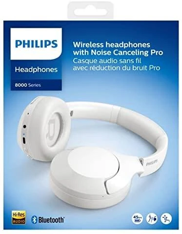 Belaidės ausinės Philips TAH8506WT/00, Baltos
