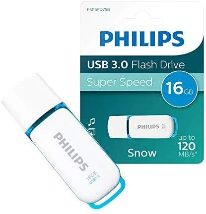 Philips USB 3.0 16GB Snow Edition Ocean Mėlyna