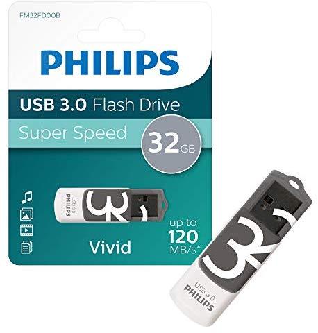 ATMINTINĖ „Philips“ USB 3.0 32 GB „Vivid Edition Shadow Pilkas“