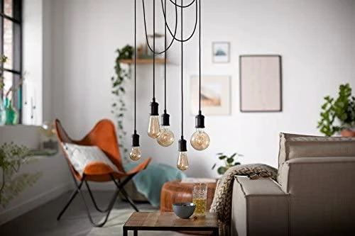 Lubinis šviestuvas Philips Modern Cord pakabos laidas, juodas, E27
