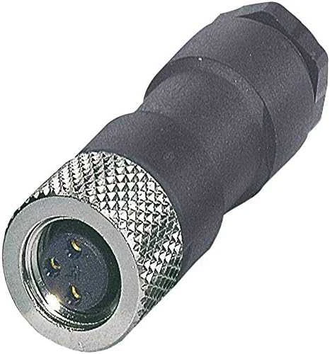 Phoenix Contact 3-pin tiesiai M8 kištukas lizdas žalvario jungtis 0, 14- 5 mm2 SACC- M 8FS- 3COM- SW (1506888)