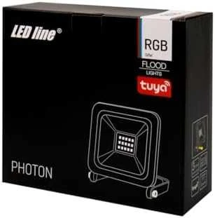 Led Line Lite Lauko šviestuvas LED 50W RGB + BLUETOOTH TUYA 230Vac, IP65, juodas, PHOTON, LED LINE