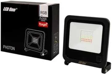 Led Line Lite Lauko šviestuvas LED 50W RGB + BLUETOOTH TUYA 230Vac, IP65, juodas, PHOTON, LED LINE