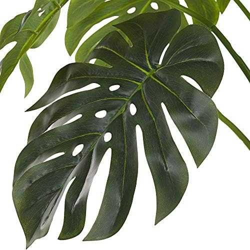Beliani Dirbtinis augalas MONSTERA PLANT 113 cm Žalias