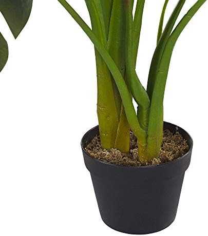 Beliani Dirbtinis augalas MONSTERA PLANT 113 cm Žalias