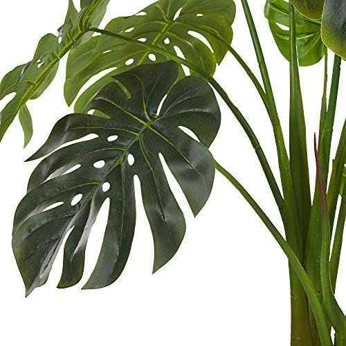 Beliani Dirbtinis augalas MONSTERA PLANT 113 cm Žalias