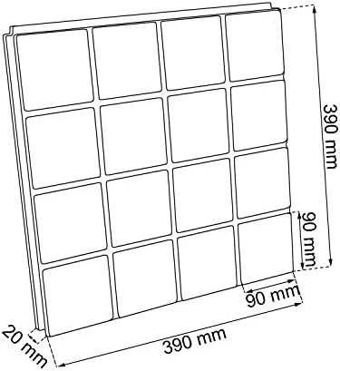 PROSPERPLAST VEJOS KORIO PLOKŠTĖ EASY SQUARE – JUODA 9 vnt. 1,5m2