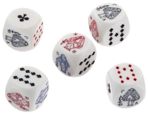 Pokerio kauliukai (16 mm) PIATNIK