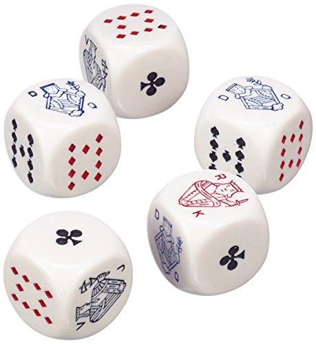 Piatnik Jumbo pokerio kauliukai žaidimas