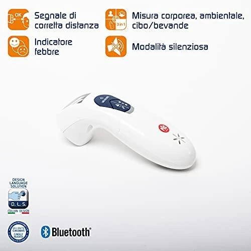 PIC Solution Elektroninis bekontaktis termometras PIC ThermoDiary Head (infraraud.spind, BT programėlė)