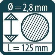 Grafitinės šerdys PICA 4050 2,8mm, 10vnt.