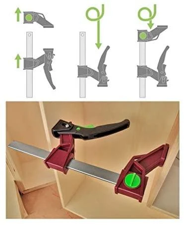 Greitos fiksacijos spaustuvas PAL plastikinis, 30cm*8, max 120kg PIHER