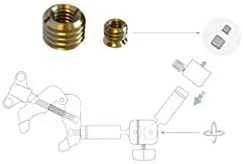 Piher Thread adaptors 3/8" - 5/8 and 1/4" - 3/8"