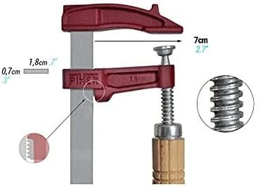 Spaustuvas PIHER Maxipress M 30cm, žiočių gylis 7cm, maks. 4000N