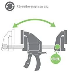 Greitos fiksacijos spaustuvas Piher Maxi Quick 9,4x30cm, maks. 300kg