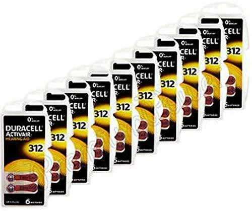 Duracell | A312/DA312/ZL312 | Zinc air cells | 6 pc(s)