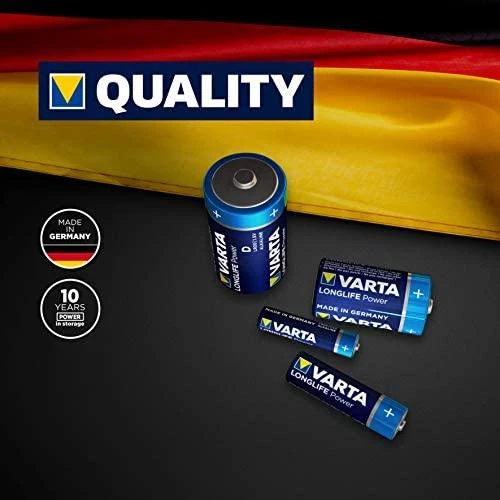 Varta Longlife Power LR20 D Alkaline Elementas. 2 Vnt. 