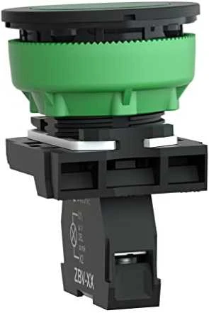 Schneider Electric Harmony XB5 Plokščias plastikinis mygtukas. žalia fi30 sklandžiai objektyvas integruotas LED 230…240 V AC XB5FVM3