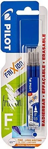Pilot FriXion mėlynos šerdelės 0.5 mm 3 vnt