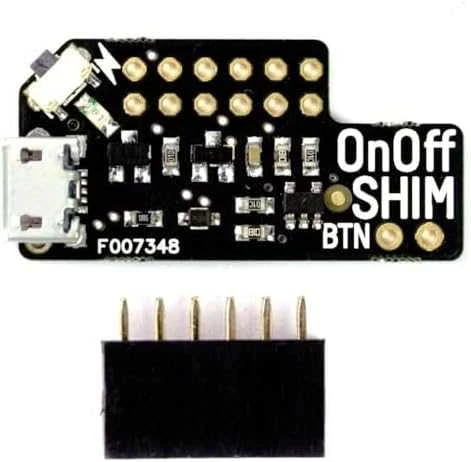 Pimoroni OnOff SHIM, įjungimo/išjungimo jungiklis, Raspberry Pi priedėlis