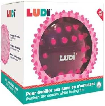 LUDI mankštos kamuolys, rožinis, 20 cm