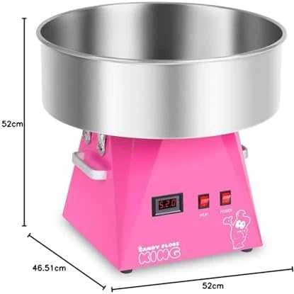 Cukraus vatos mašina LED rožinė 52cm 1030W Royal Catering RCZK-1030-W-R