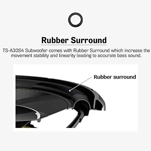 Pioneer TS-A30S4 guminės pakabos skerspjūvis