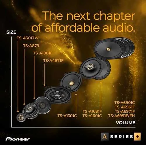 Pioneer, TS-A6971F 6x9" 5-juostų koaksialiniai garsiakalbiai