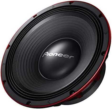 Pioneer TS-W1200PRO garsiakalbis su raudonu rėmu