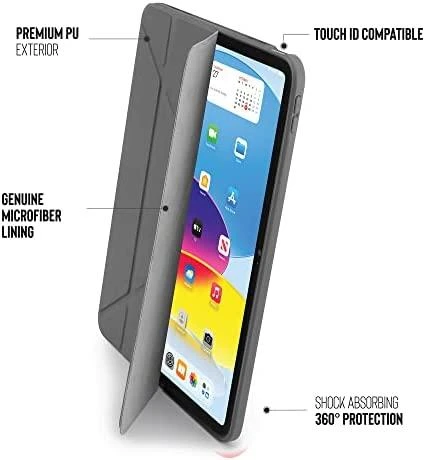 Pipetto Origami No1 Original dėklas, pilkas – Apple iPad (A16)/Apple iPad (2022)