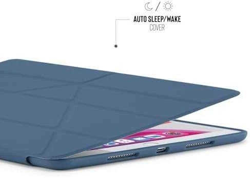 Pipetto planšetinio kompiuterio dėklas Pipetto Origami dėklas, skirtas iPad 10.2 '' 2019/2020 tamsiai mėlynas