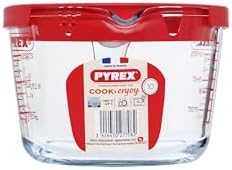 Matavimo indas su plastikiniu dangteliu 1 l PYREX