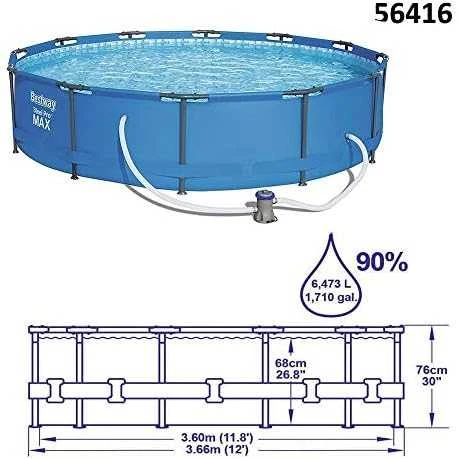 Bestway karkasinis baseinas 366cm Steel Pro Max (56416)