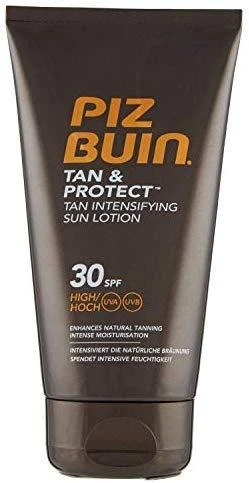 Įdegį spartinantis apsaugos nuo saulės losjonas Piz Buin Tan And Protect SPF 30, 150 ml