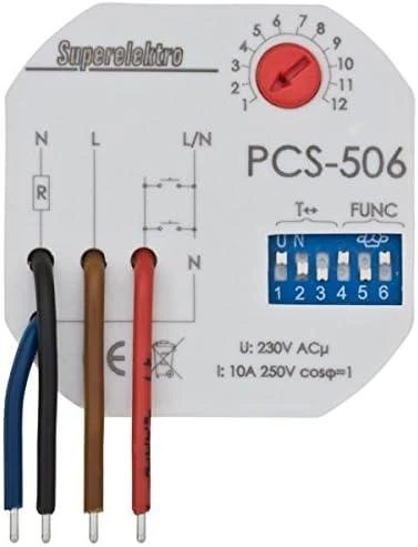 F&F Daugiafunkcinė laiko relė 230V 10A (PCS-506)