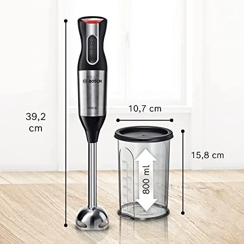 Bosch | Hand Maišytuvas | MS6CM61V2 ErgoMixx | Hand Maišytuvas | 1000 W | Greičių skaičius 12 | Turbo mode | Nerūdijantis plienas