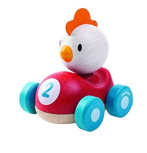 Dėlionė PlanToys žaislas - lenktyninkas Viščiukas (PT5679)