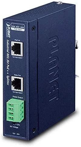 Šakotuvas „Powerline“ adapteris Planet PLANET IPOE-173S tinklo skirstytuvas, mėlynas, palaikantis PoE