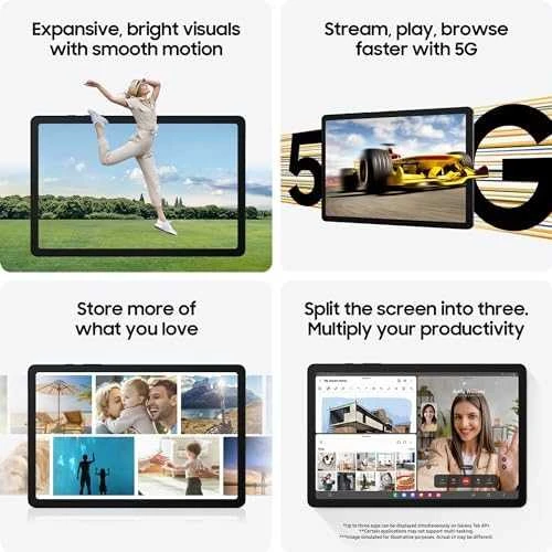 Planšetė Samsung Galaxy Tab A9+ 5G, 64GB, 11 col., Pilkos spalvos