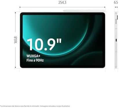 Planšetinis kompiuteris Samsung X516B Galaxy Tab S9 FE 10.9 5G 128GB, Pilkos spalvos