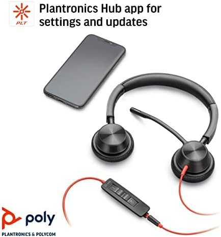 POLY Blackwire 3325 Laidinės ausinės, USB-C, Juoda