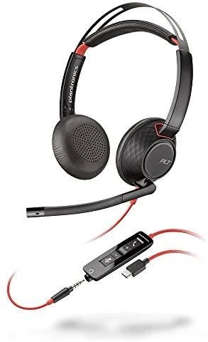 Poly Blackwire 5220 laidinės ausinės su valdymo pulteliu