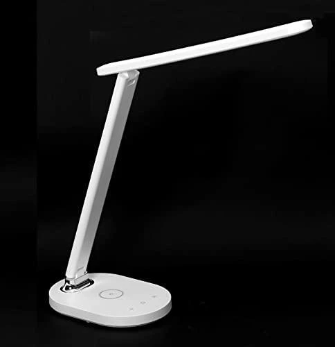 Platinet stalinė lempa su belaidžiu įkrovikliu PDL081W 18W QI, balta (45244)